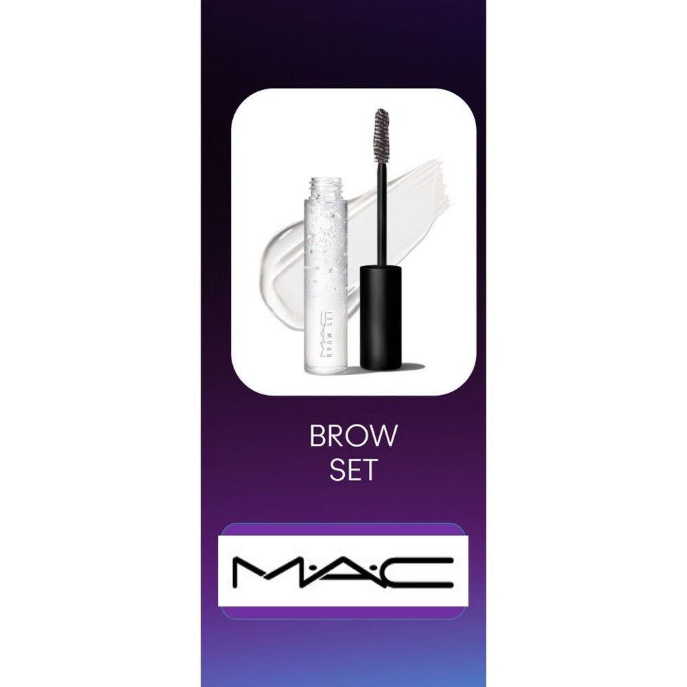 MAC Clear Brow Set  Eyebrow Gel ~ Original Style Brush ~ New Unboxed